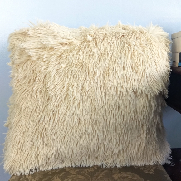 Fluffy Pillow Covers! Pink | Gray | Cream - Picture 6 of 7